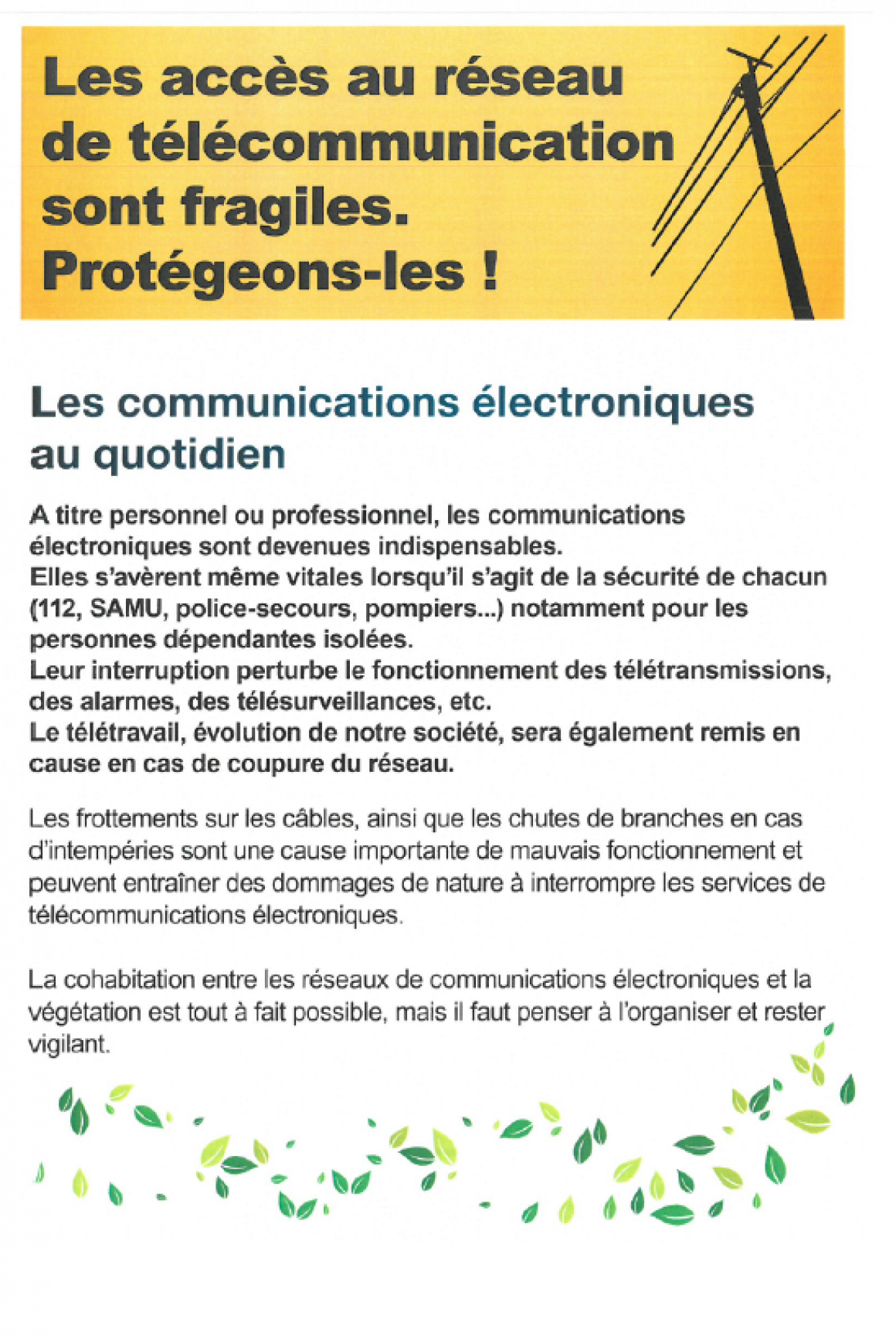 Les communications électroniques au quotidien