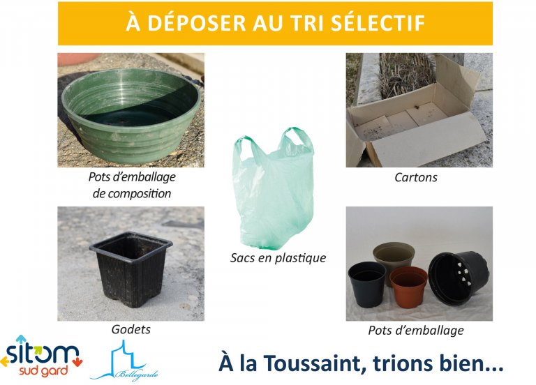 Tri sélectif au Cimetière