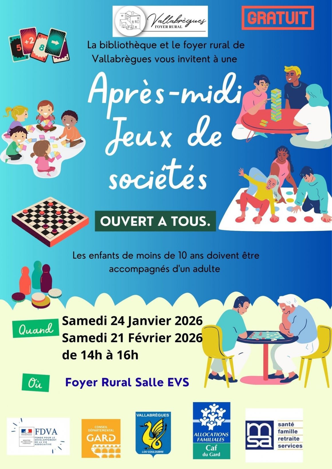 Après-midi Jeux de société