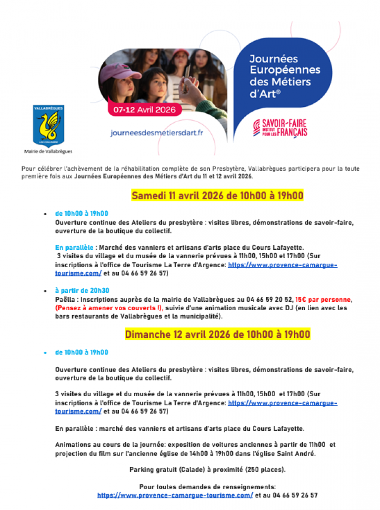 Journées Européennes des Métiers d'Art